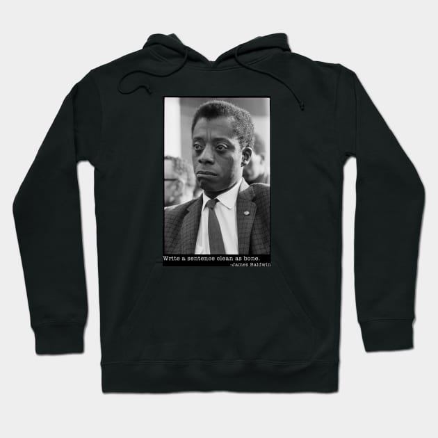 James Baldwin Hoodie by WriterCentral